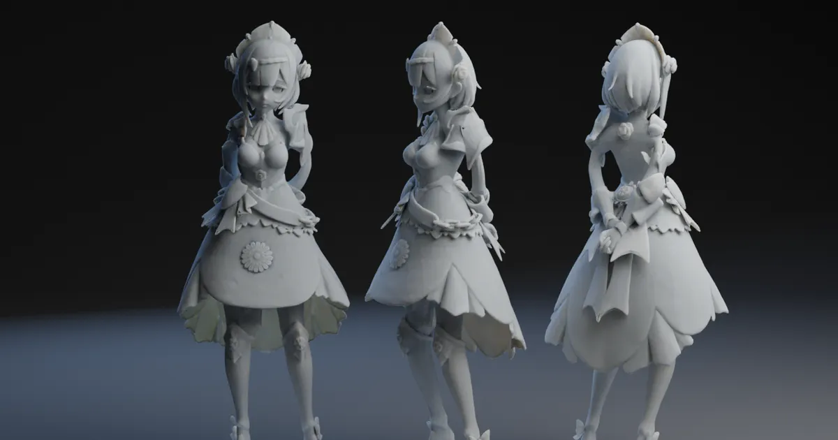 Figurki fantasy wydrukowane z PLA — pełna sylwetka, gotowe do malowania